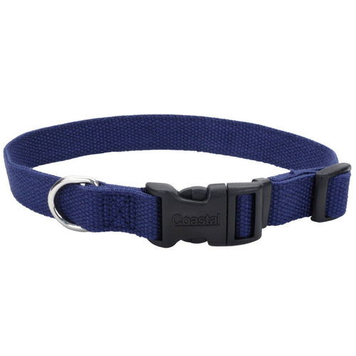 New Earth Soy Soy Adjustable Dog Collar Indigo 3/4 In X 12-18 in