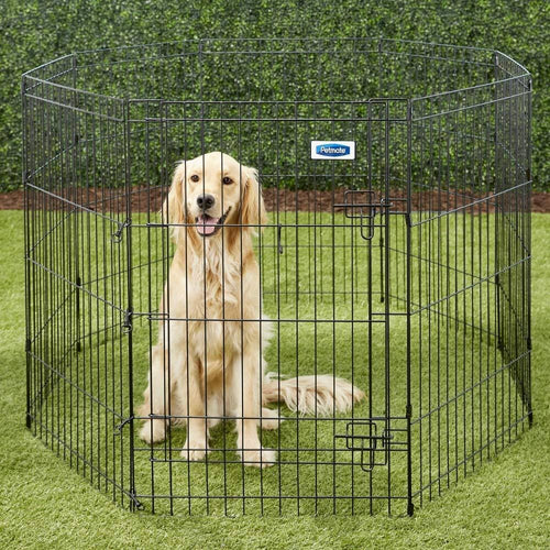 Petmate Exercise Pen with Door Black  - 36