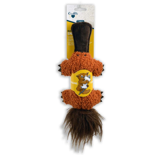 OurPets Snaggable Kicker Platypus Catnip Toy Brown