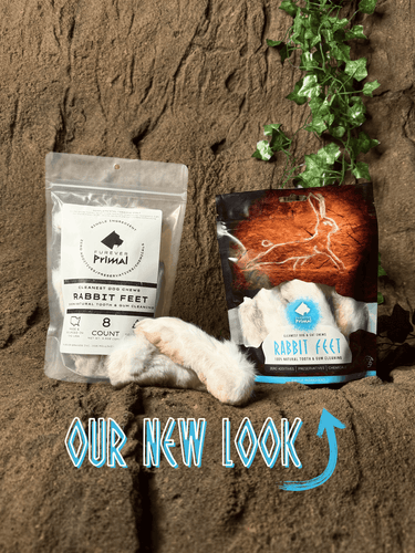 Bag of 6Dog/Cat Chew: Rabbit Feet -Natural Single Ingredient