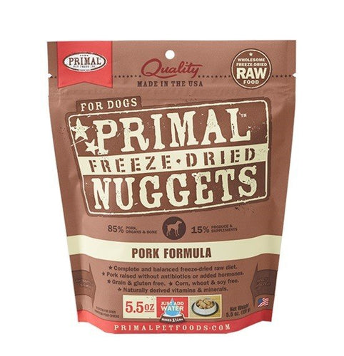 Primal Freeze Dried Dog Pork Nuggets 5.5oz