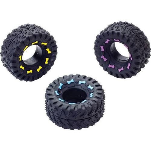 Spot Spotbites Tough Tire, Vinyl Dog Toy, 3.5-inch
