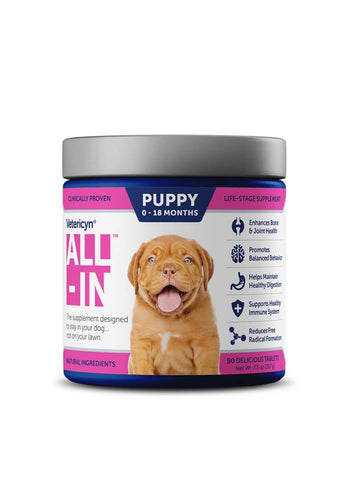 Vetericyn ALL-IN Puppy Supplement 90 Tablets, 7.3 oz