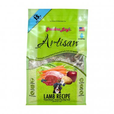 Grandma Lucy’s Artisan Freeze Dried Grain Free Lamb Recipe Dog Food 3 Lbs
