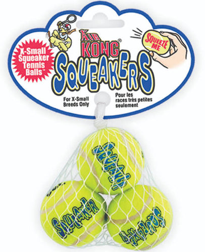 Kong Air Dog Squeaker Ball, XS - 3 count