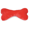 Zanies Mega Color Plush Bones 16.5 Red