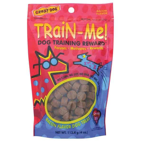 Crazy Dog Train-Me! Training Reward Treats Bacon Flavor 4oz