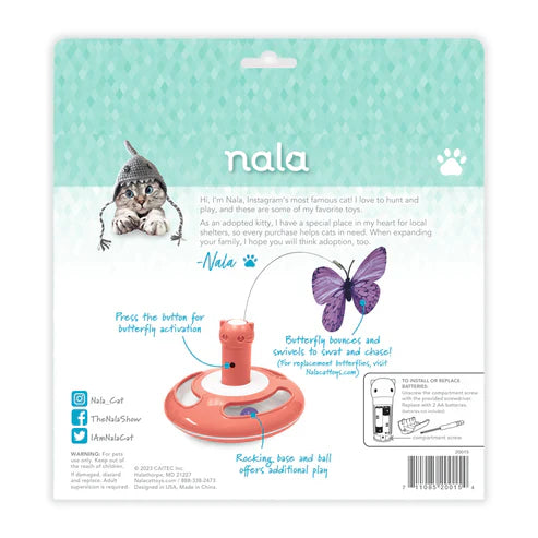 Hero Nala Butterfly Teazer Cat Toy (8.9L x 9.4W x 2.8H)