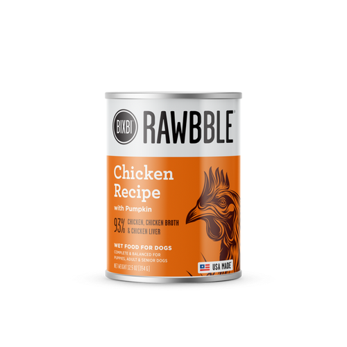 BIXBI Rawbble® Wet Food for Dogs – Chicken Paté Recipe