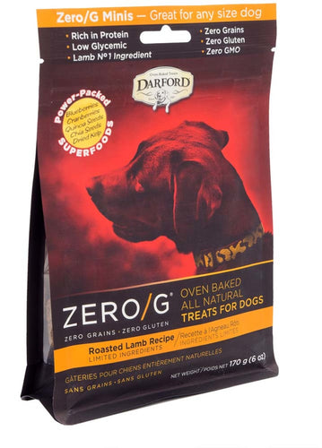 Darford Zero/G MINIS Oven Baked Dog Treats Roasted Lamb Recipe Mini, 6 oz
