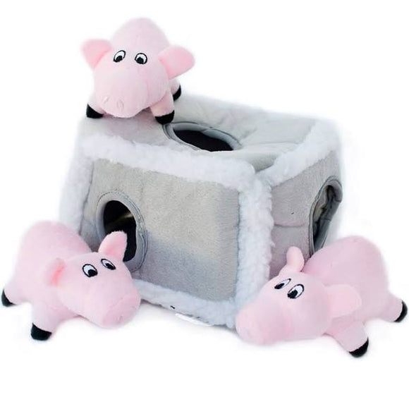 ZippyPaws Burrow Dog Toy - Pig Pen