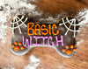 6 inch Basic Witch Halloween dog bone treats