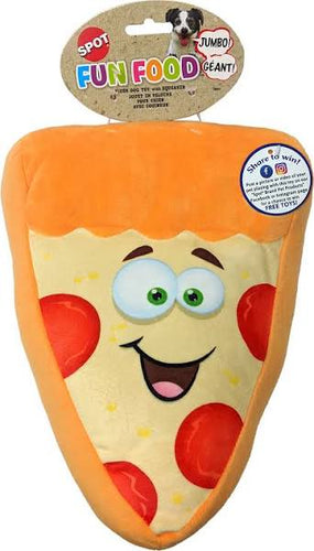 Ethical Dog - Fun Food Jumbo Pizza Plush Toy Assorted / 11 inch