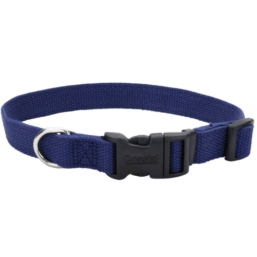 New Earth Soy Soy Adjustable Dog Collar Indigo 5/8 In X 8-12 in