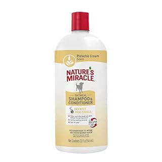 Nature's Miracle Oatmeal Shampoo & Conditioner - Pistachio Cream Scent for Dogs