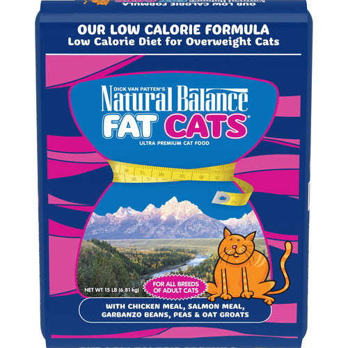 Natural Balance Pet Foods Fat Cats Chicken & Salmon Formula Low Calorie Dry Cat Food 6 lbs.