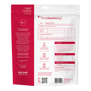 SMALL BATCH DOG FREEZE-DRIED BEEF SLIDERS 14OZ - SPECIAL ORDER