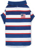Zack & Zoey Patriotic Pooch SPF40 Polo Shirt Small/Medium