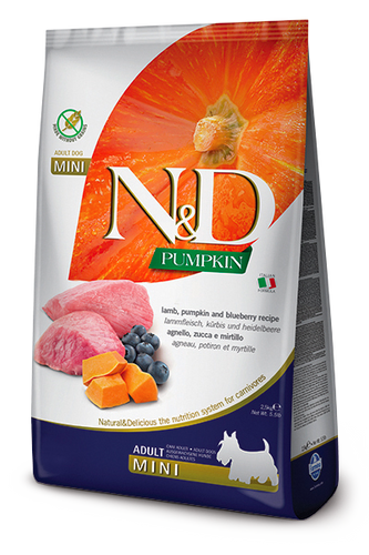 Farmina N&D Pumpkin Formula Mini Lamb & Blueberry Adult Dog Food (5.5 Lb.)