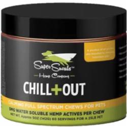SUPER SNOUTS HEMP DOG GRAIN FREE BROAD SPECTRUM CBD CHEW CHILL OUT 30 COUNT