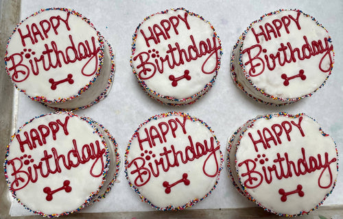 BIG Red‘s Birthday dog cake treat