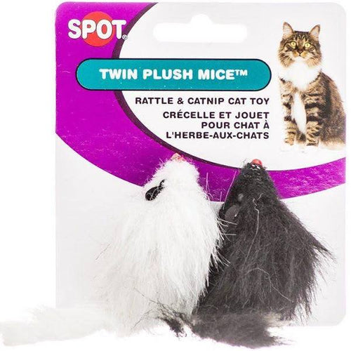 Ethical Products Twin Plush Mice Cat Toy - 2 pack