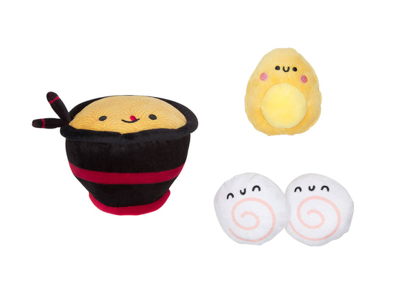 Dogkatsu Ramen Dog Toys, Set of 3