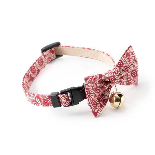 Necoichi Kiku Ribbon Bow Tie Cat Collar