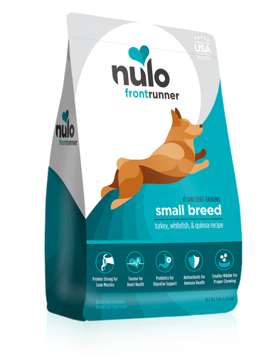 Nulo Frontrunner Ancient Grains Turkey, Whitefish, & Quinea Small Breed 11lbs