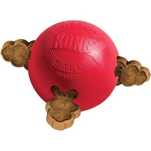 KONG Biscuit Ball Dog Toy, Large