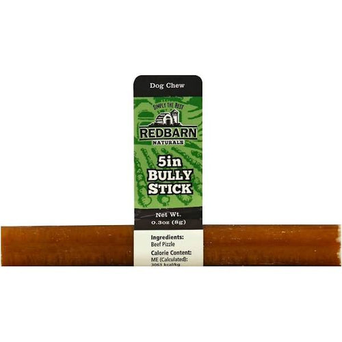 Redbarn Naturals Dog Chew, Bully Stick, 5 Inch - 0.3 oz