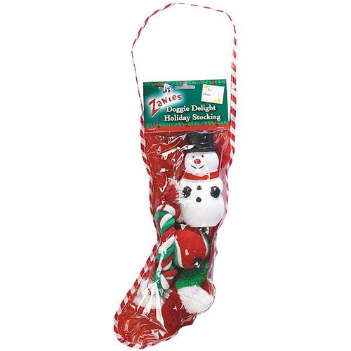 Zanies Dog Delite Holiday Stocking 14in Snowman