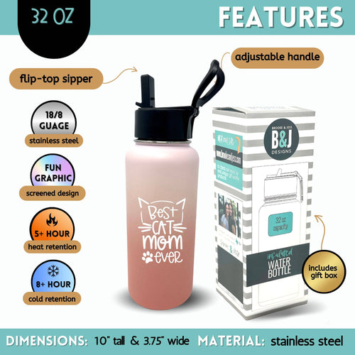 Insulated Stainless Steel Best Cat Mom Ever Tumblers