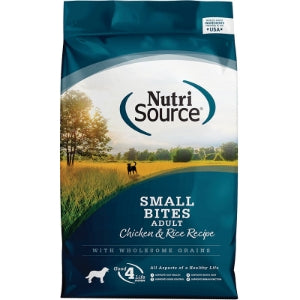 NUTRISOURCE DOG ADULT SMALL BITES CHICKEN & RICE 12LBS - SFW