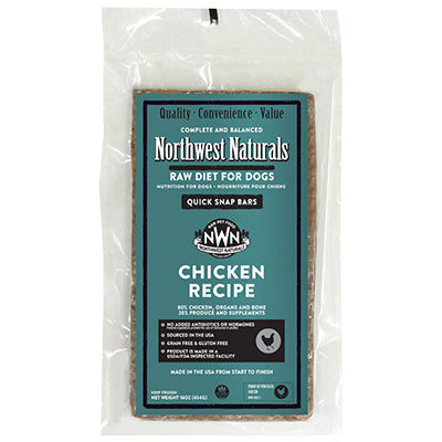 Northwest Naturals Dog Frozen Chicken Bars Bulk 25lbs