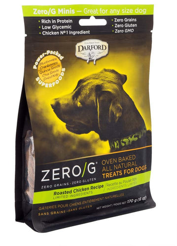 Darford Zero/G MINIS Oven Baked Dog Treats Roasted Chicken Recipe Mini, 6 oz