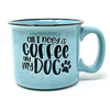 Dog Lover 15 oz Ceramic Camper Style Coffee Mugs