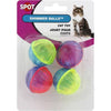 Ethical Pet Shimmer Ball Cat Toys - 4 count
