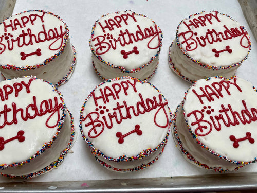BIG Red‘s Birthday dog cake treat