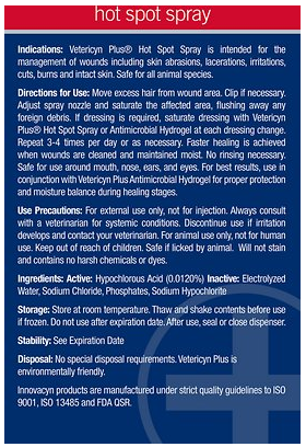 Vetericyn Plus Antimicrobial Pet Hot Spot Spray 8oz