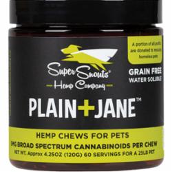 SUPER SNOUTS HEMP DOG BROAD CBD CHEW PLAIN JANE 30 COUNT