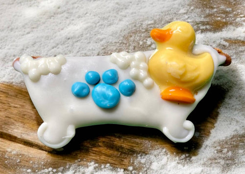 Bath tub SPAw day dog treat