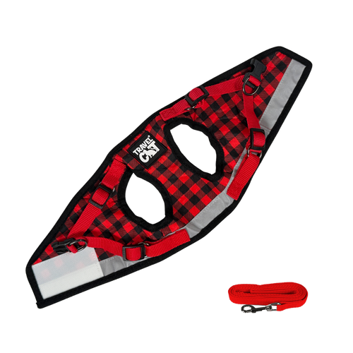 The Pawsitively Plaid Limited Edition Buffalo Plaid Cat Harness