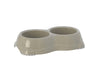 Moderna Products Smarty Non Slip Double Dog Bowl Warm Grey 1ea/1.5 Cups