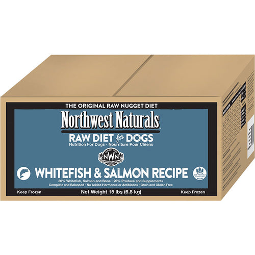 Northwest Naturals Dog Frozen Whitefish & Salmon Nuggets Bulk 15lbs