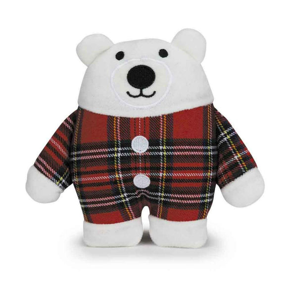 Zanies Holiday Tartan Friends Polar Bear