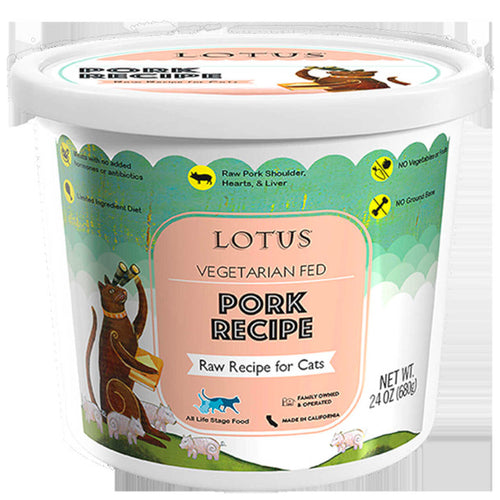 Lotus Pet Food Cat Frozen Pork - SFW