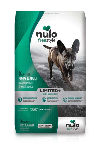 Nulo Freestyle Grain Free Kibble - 22lbs - Pollock & Lentils - Puppy & Adult