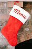 Meow Cat Christmas Stocking