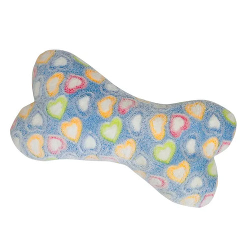 Zanies Sweetheart Snuggle Bones - 7.5in blue